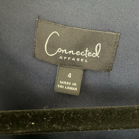 CONNECTED APPAREL CHIFFON SLEEVE DRESS - Picture 3 of 5